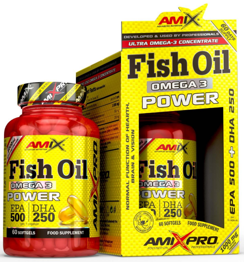 Omega 3 Amix Fish Oil Power 60 капсули
