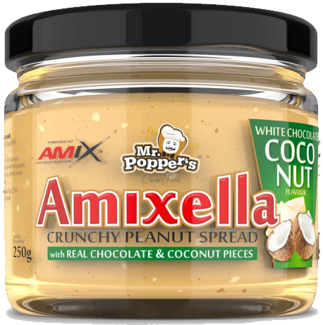 Кокосово масло Амикс Амиксела 250гр бял шоколад кокос