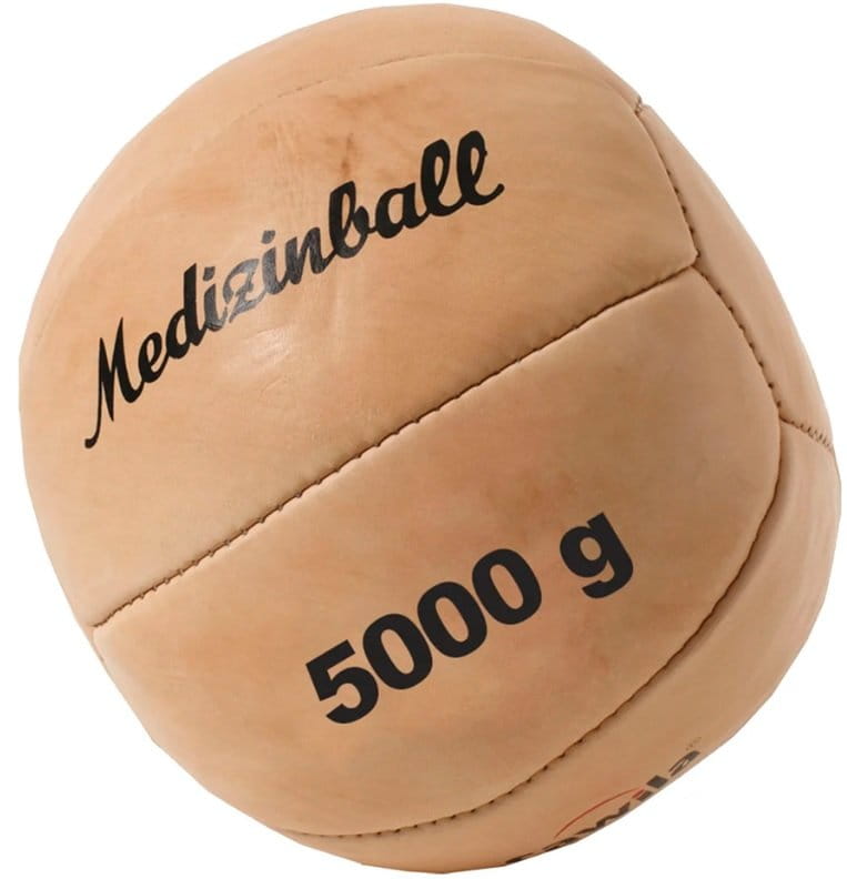 Медиценска топка Cawila Leather medicine ball PRO 5.0 kg